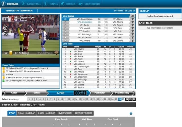 Betradar Virtual Football