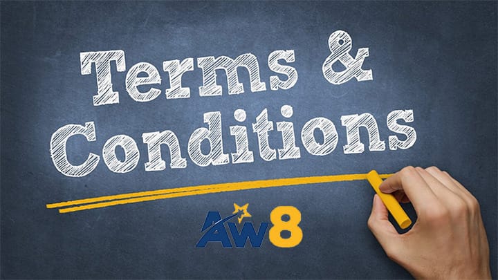 terms and conditions of aw8